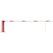 Manual barrier | with pneumatic spring | and hinged pole support | clear width: 4000 mm | with Euro profile cylinder lock